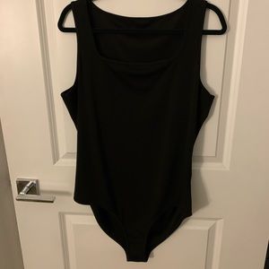 Square neck Black Body Suit NWT